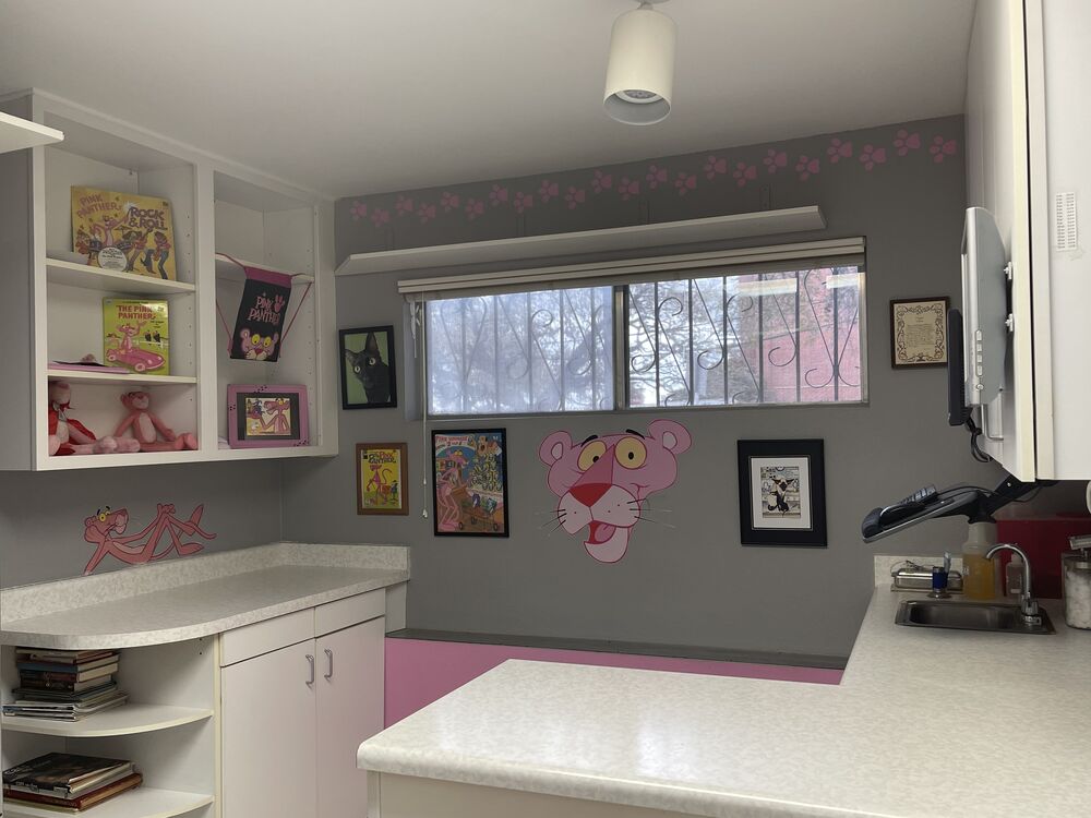 Pink panther exam room